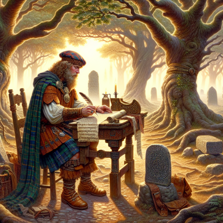 Illustration 1 for Llewelyn's Quest in the Enchanted Land of Ancestral Whispers - CELTIC children's story