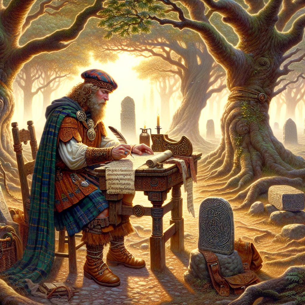 Illustration 1 for Llewelyn's Quest in the Enchanted Land of Ancestral Whispers - CELTIC children's story