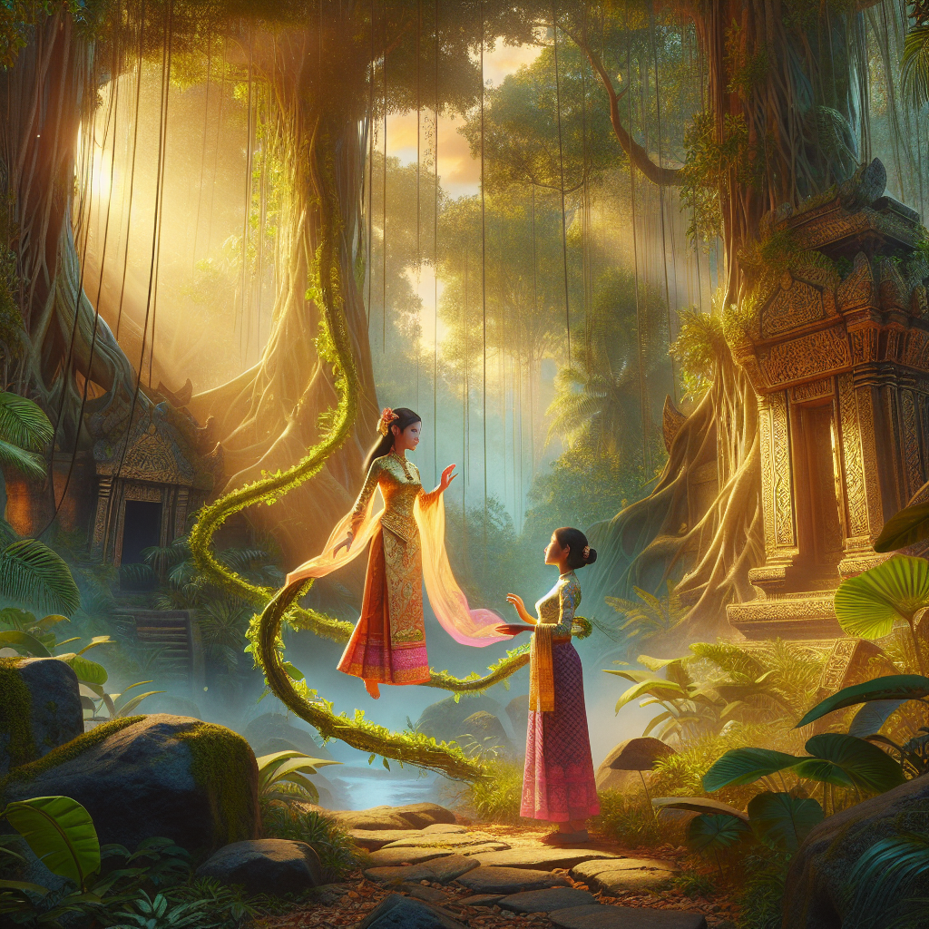 Illustration 1 for Aponibolinayen And The Sun - SOUTHEAST_ASIAN children's story