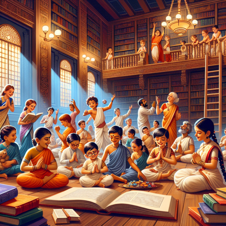 Illustration 1 for The Magical Library and the Secrets of Ancient India - HINDU children's story