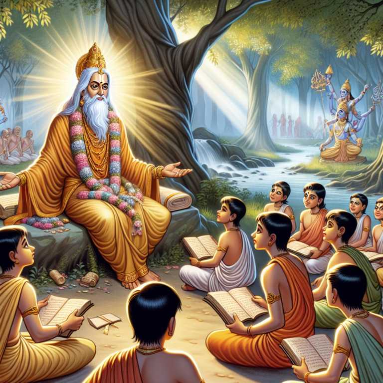 Illustration 1 for Patanjali's Quest for the Enlightened Path - HINDU children's story
