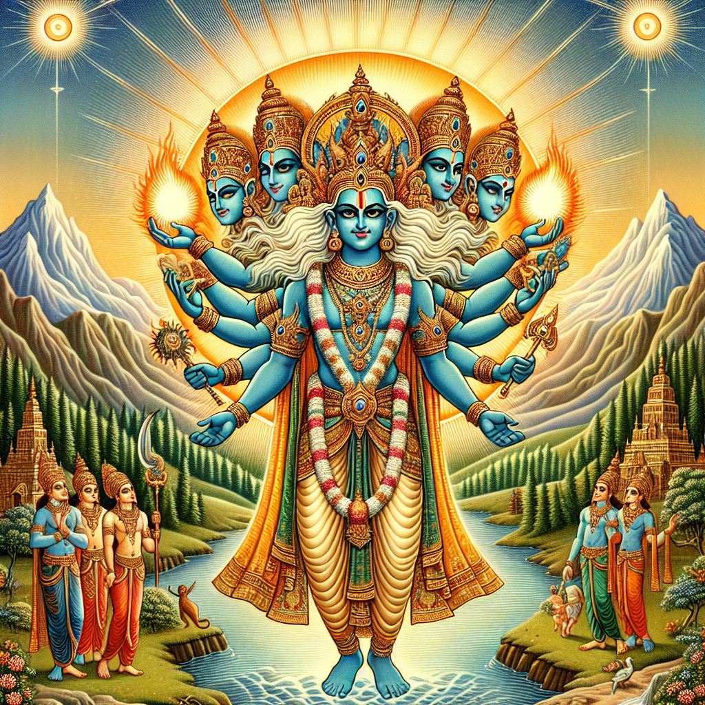 Illustration 1 for Surya Deva's Radiant Journey to Righteousness and Love - HINDU children's story