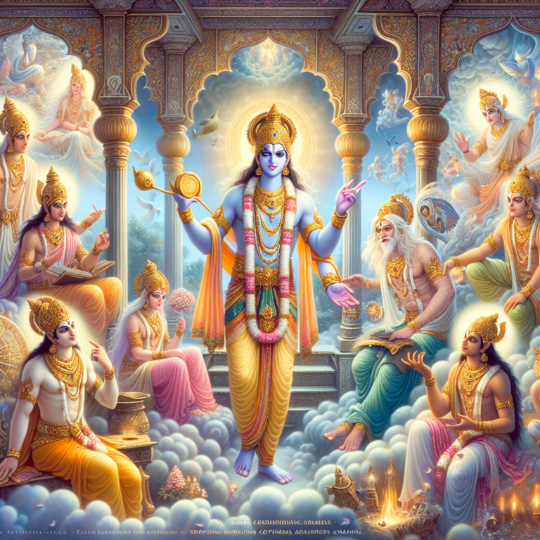 Illustration 1 for Vishnu's Wise Warrior: The Power of a Responsible Heart - HINDU children's story
