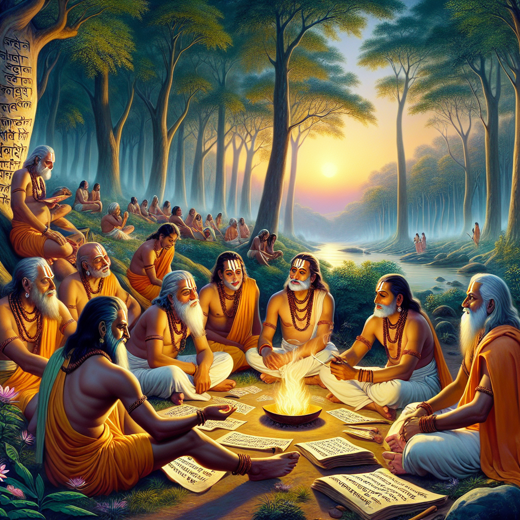 Illustration 1 for The Wise Rishis and the Enchanted Path of Wisdom - HINDU children's story