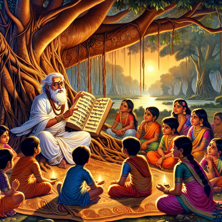Illustration 1 for Rishi's Enchanted Journey through the Universe's Secrets - HINDU children's story