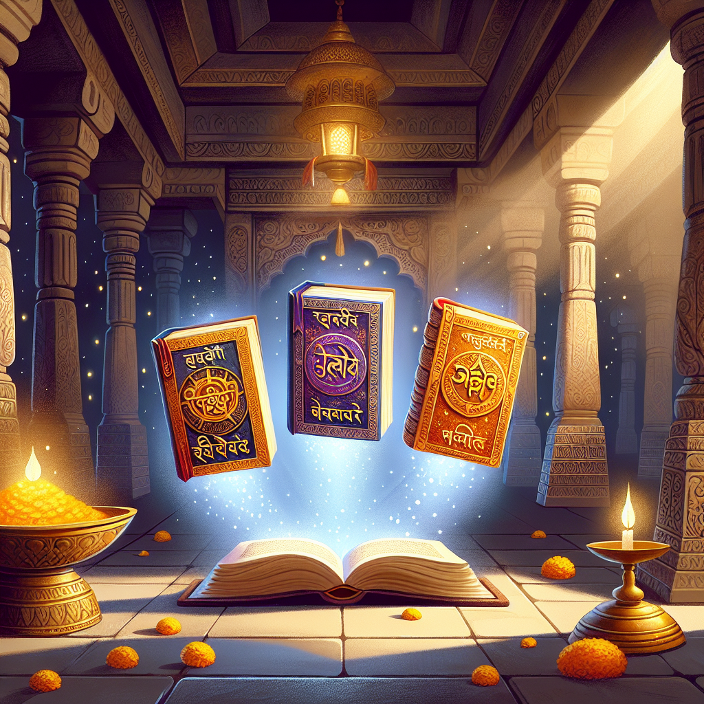 Illustration 1 for The Timeless Treasures of the Four Magical Vedas - HINDU children's story