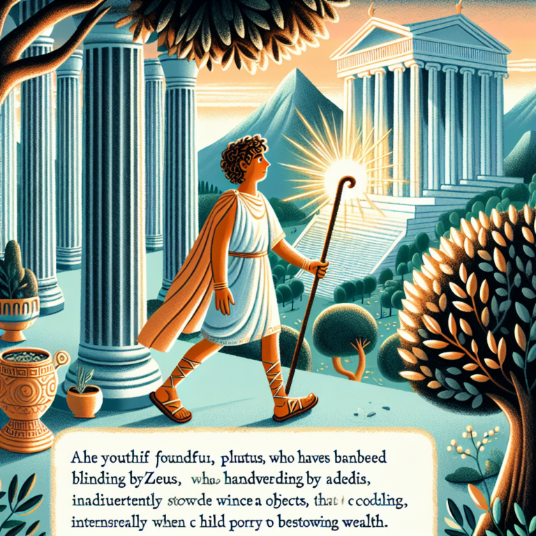 Illustration 1 for PLUTUS. - GREEK children's story