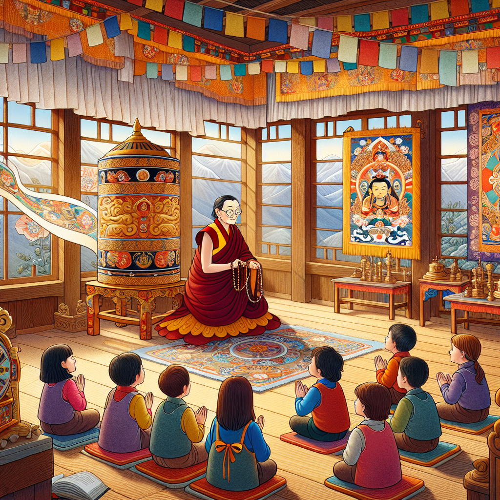 Illustration 1 for The Lama's Tale: A Himalayan Adventure of Compassion and Bravery - TIBETAN children's story