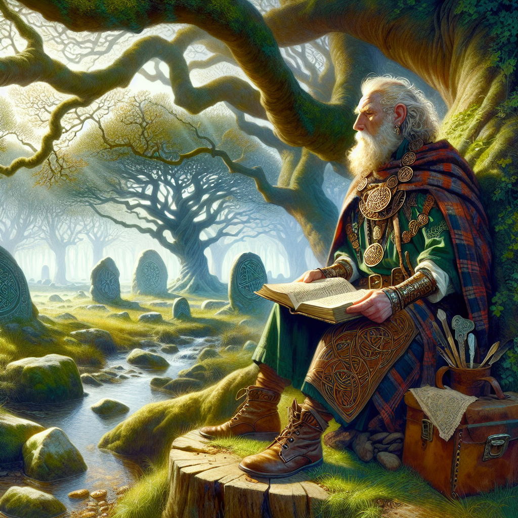 Illustration 1 for The Wise Druid's Enchanting Quest for the Sacred Wisdom of Wales - CELTIC children's story
