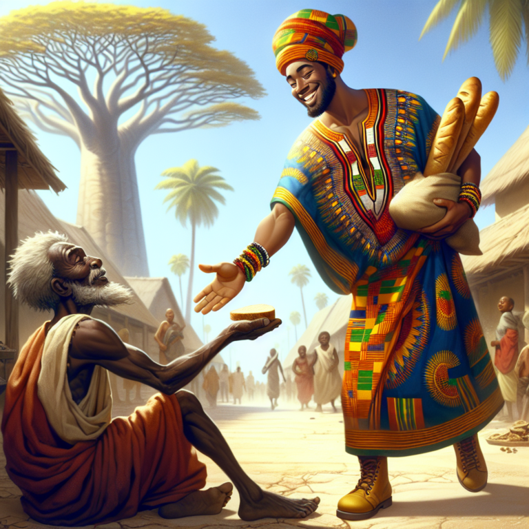 Illustration 1 for The Joyous Wanderer's Gift of Boundless Love - AFRICAN children's story