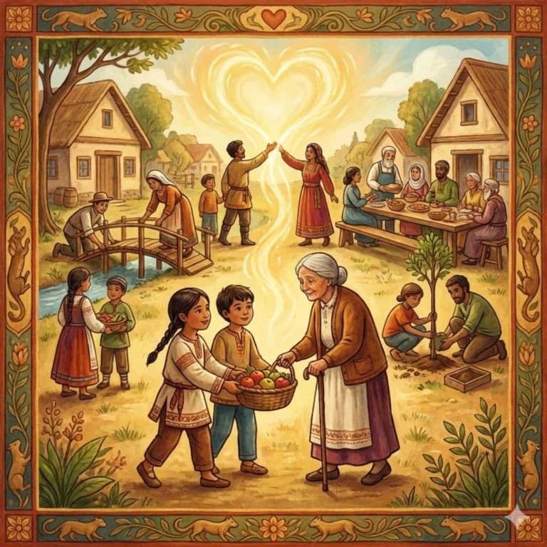 Helping others brings joy