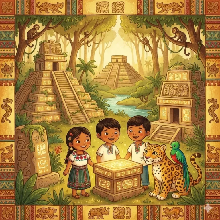 In the heart of an ancient Mayan…