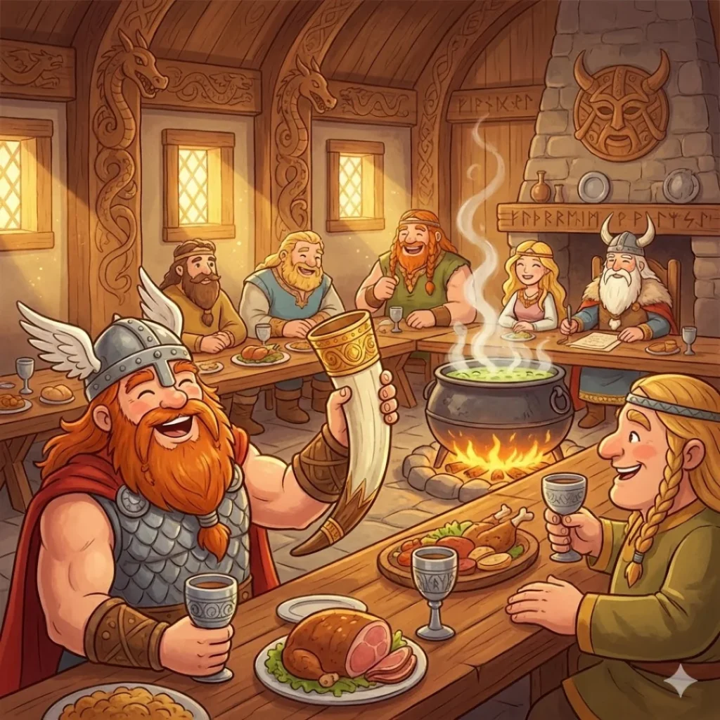 Thor’s Thunderous Feast in Asgar…