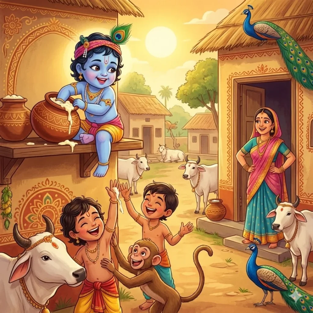 The Butter Thief: Krishna’s Childhood Pranks