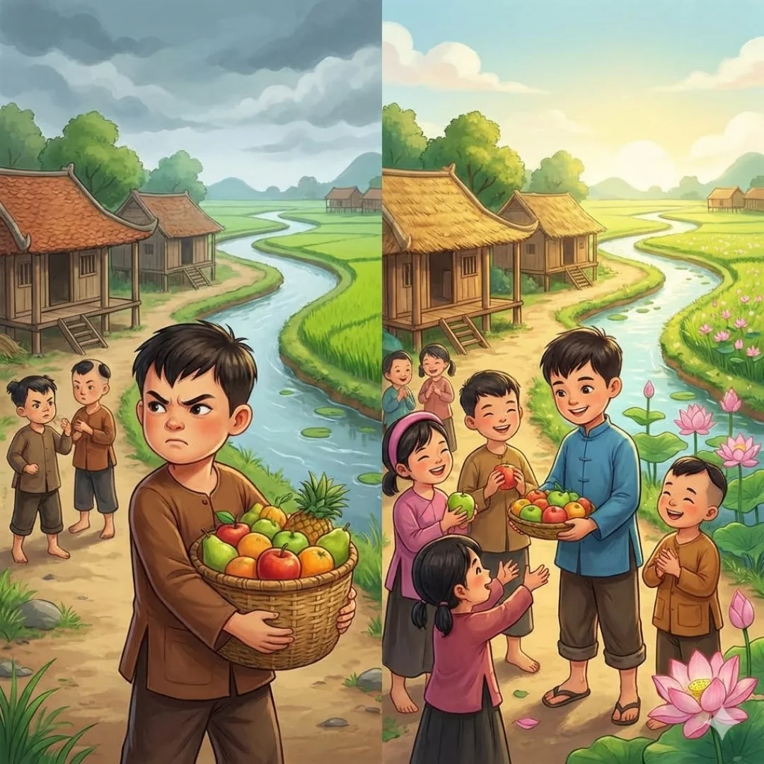 The Gamelan of Grateful Hearts – An Indonesian Gratitude Story for Kids – Scene 1
