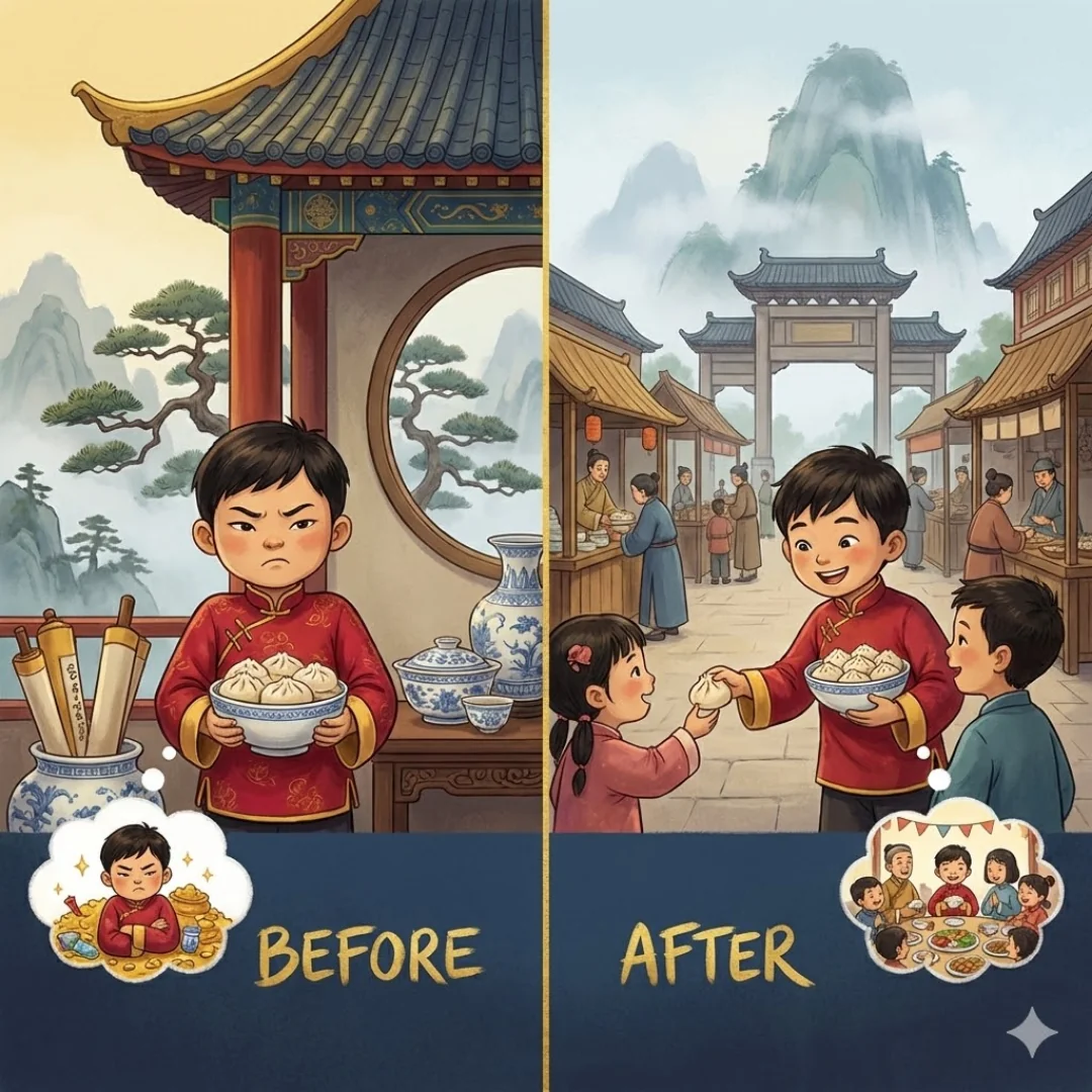 The Merchant’s Apprentice and the Seven Wise Questions – Persian Wisdom Story for Kids – Scene 1