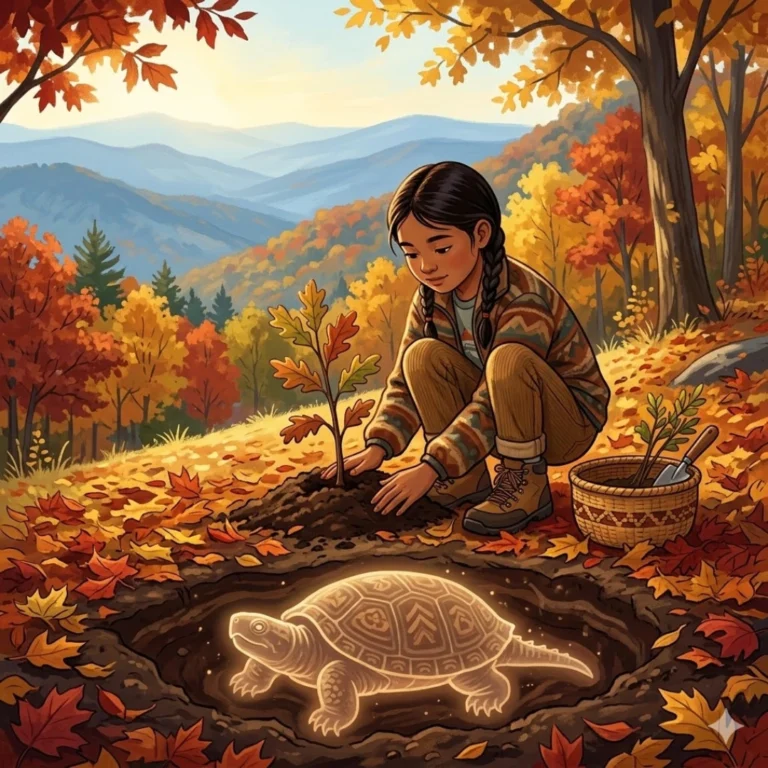 When Turtle Carried the World - Cherokee Respect Story for Kids - CHEROKEE moral story for children