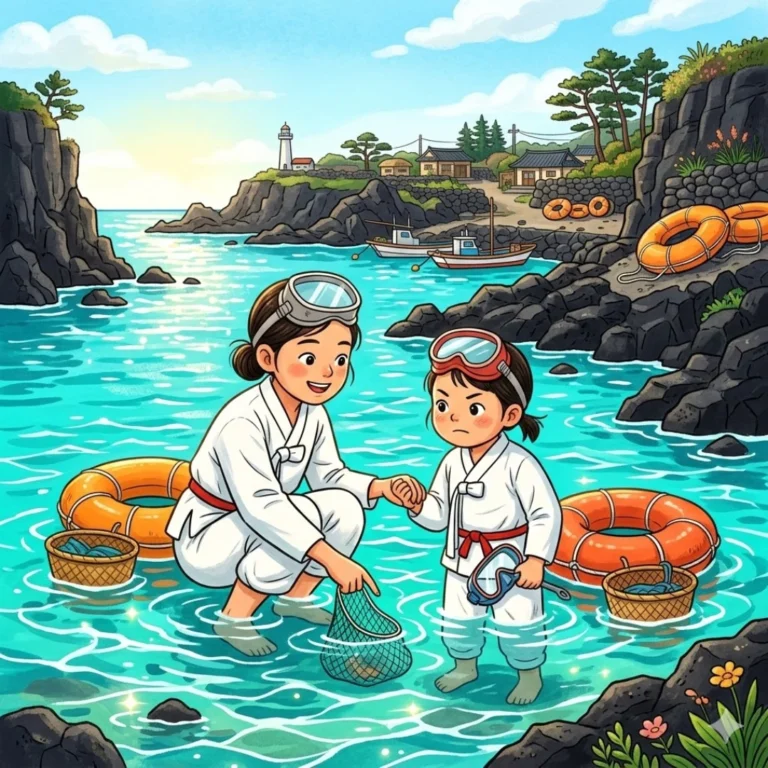 The Haenyeo Girl and the Sea Dragon's Test - Korean Loyalty Story for Kids - KOREAN moral story for children
