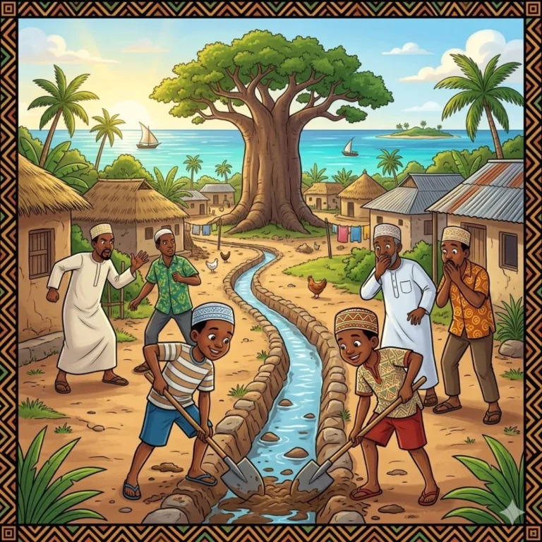 The Baobab Council - Swahili Ubuntu Story for Kids - SWAHILI moral story for children