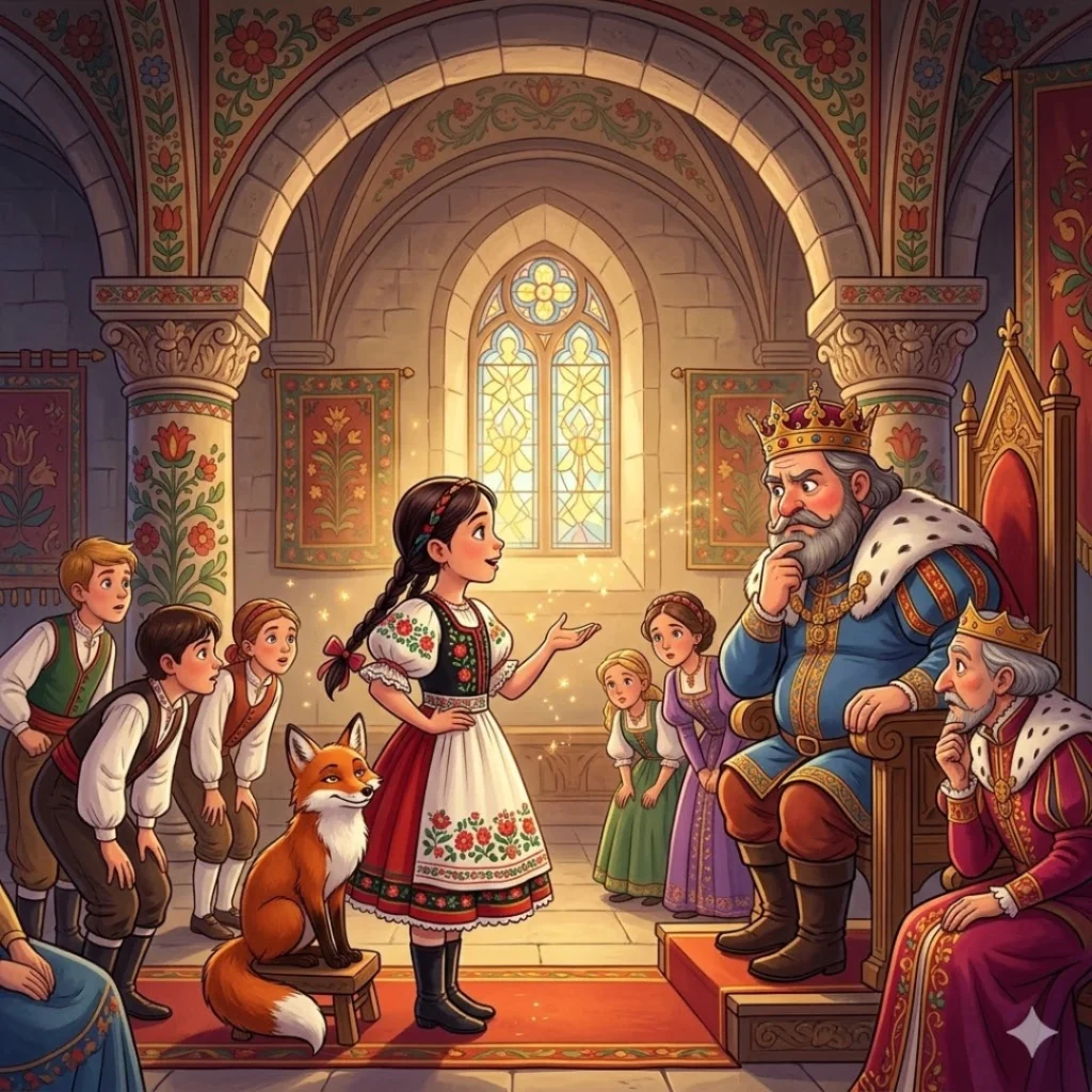 The Talking Fox and the King's Riddle - Hungarian Cleverness Story for Kids - HUNGARIAN moral story for children