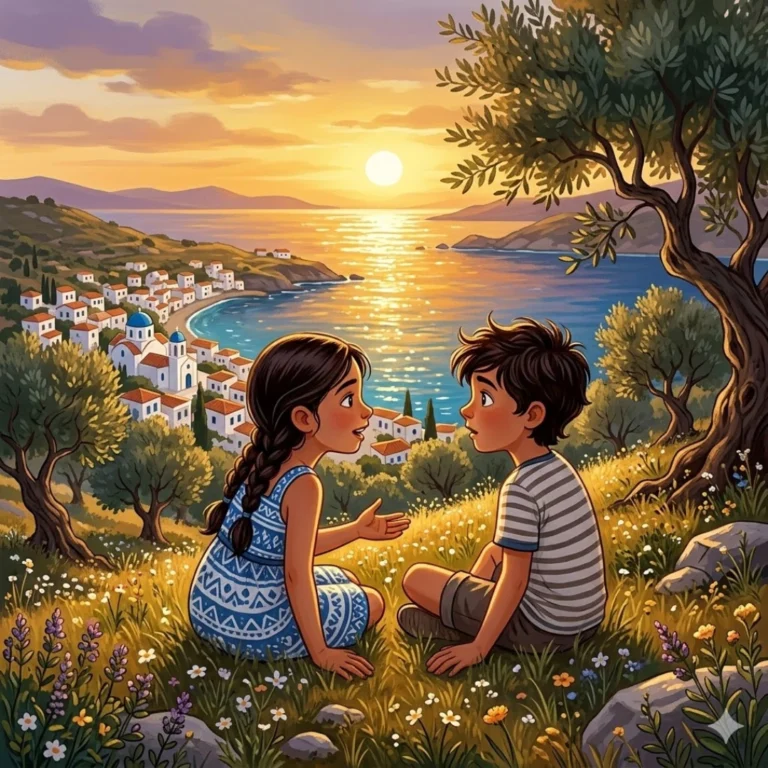 Philia and the God Who Forgot - Greek Friendship Story for Kids - GREEK moral story for children