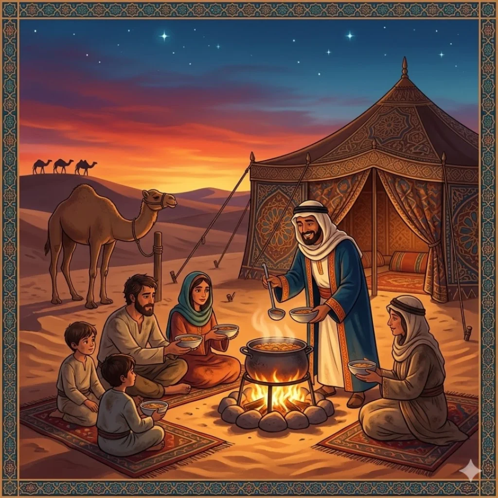 Hatim Al Tais Last Feast Generosity Story For Kids