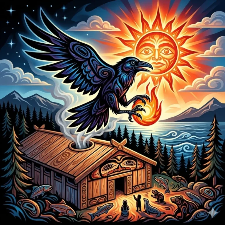 How Raven Stole The Sun Cleverness Story For Kids