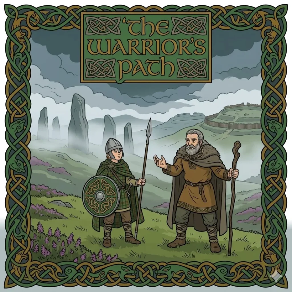 The Courageous Gododdin — Celtic British tale illustration for kids