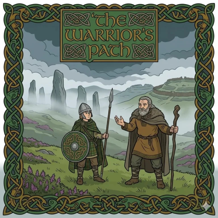 The Courageous Gododdin — Celtic British tale illustration for kids