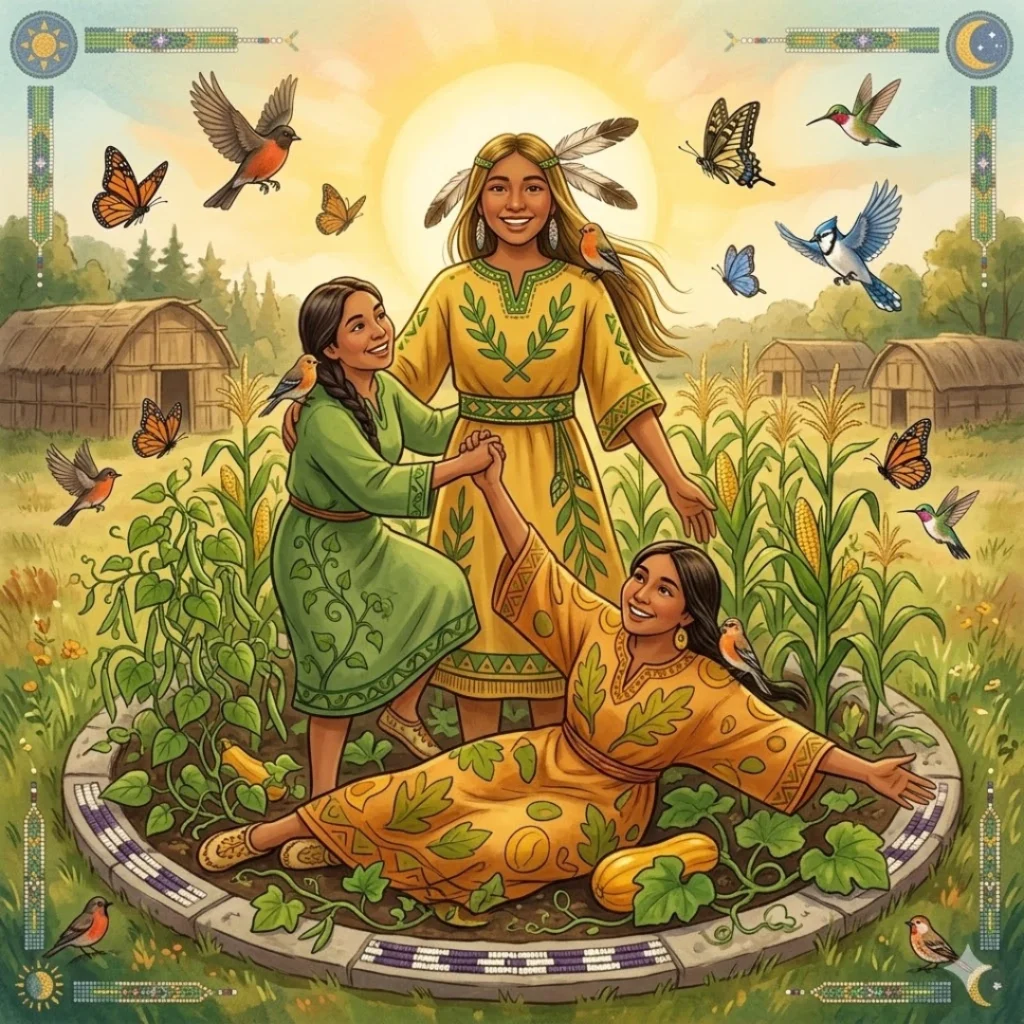 The Three Sisters Garden Cooperation Story For Kids